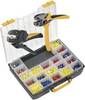Kit pinza crimpatrice Connettori a spina isolato 5 fino a 60 mm² incl. Pinza spelacavi, incl. Assortimento crimpatura con valigetta Weidmüller CRIMPSET CTI 6 9202600000
