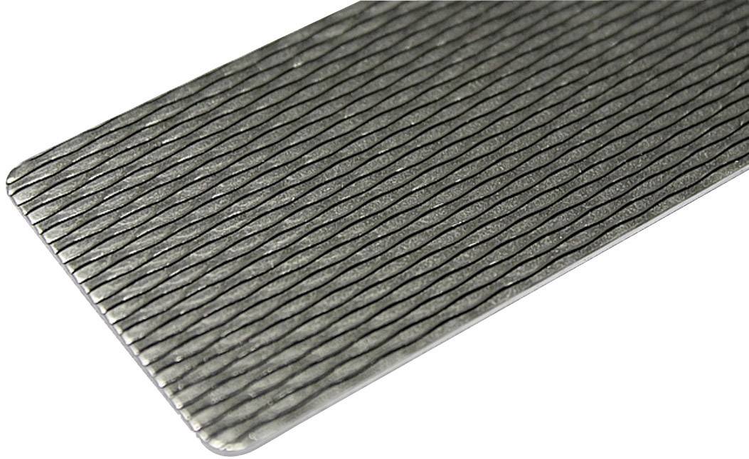 Lamiera In Alluminio Bugnata Alberts - 1000x120x0,5 Mm, Superficie Martellata, Naturale - Foto 6