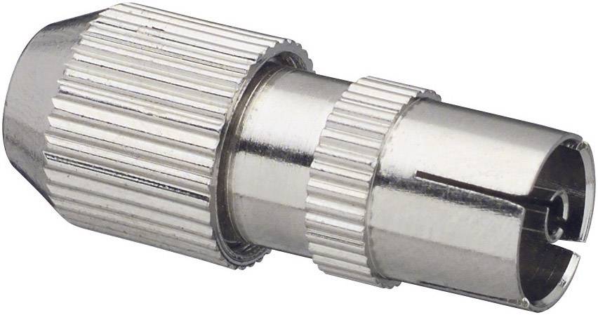 Connettore coassiale in metallo Diametro cavo: 7 mm