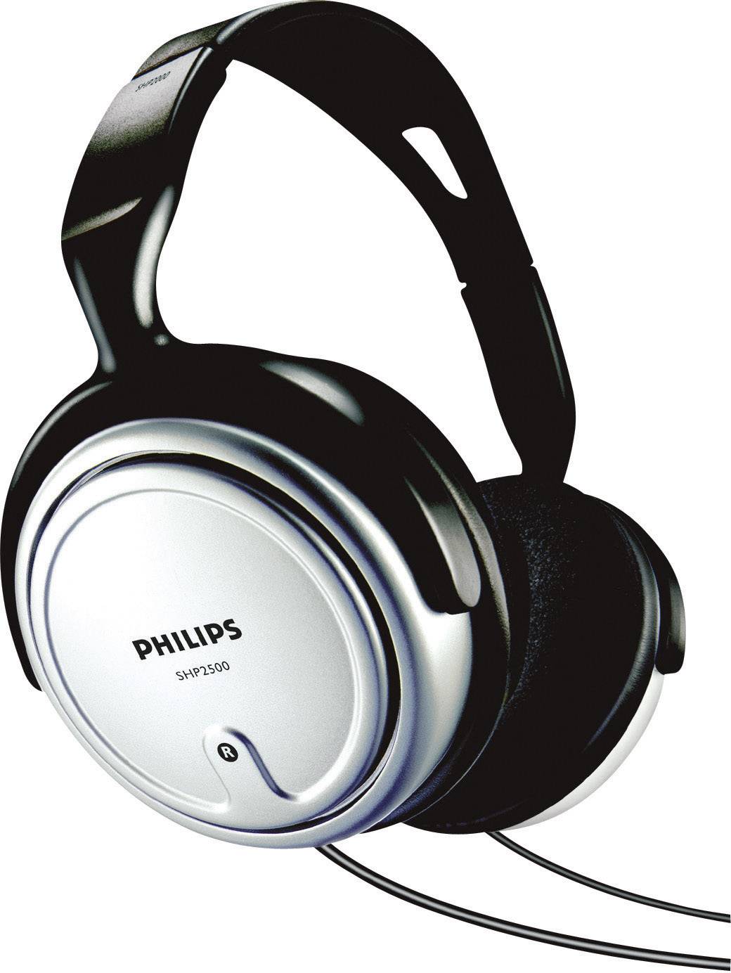Philips SHP2500 Cuffie auricolari via cavo Nero, Argento regolazione del volume TV-0
