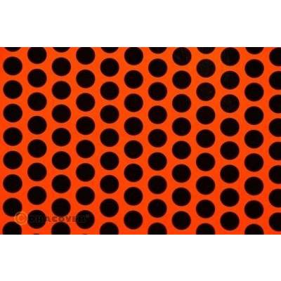 Oracover 45-064-071-002 Pellicola adesiva Orastick Fun 1 (L x L) 2 m x 60 cm Rosso - Arancione Nero (fluorescente)