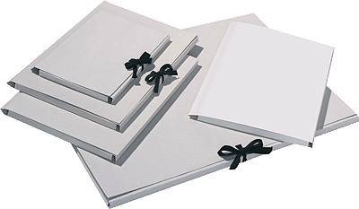 Cartelle Folia Cartella Folia A4 con nastro DIN A4 grigio-0