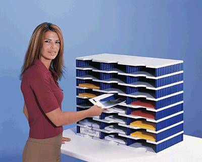 styrodoc trio Dateiablagebox Polystyrol Blau - Grau (268030838)-0