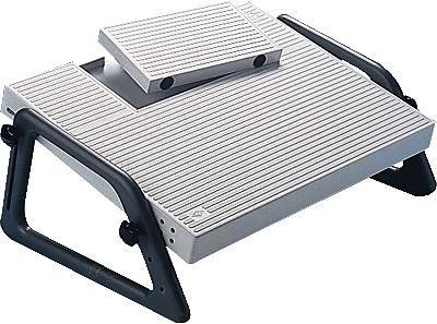 Poggiapiedi Wedo relax 2751 colore grigio chiaro nero-0