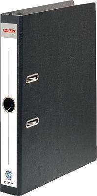 herlitz Hängeordner maX.file, Rückenbreite: 50 mm, schwarz DIN A4, aus Hartpappe, aufgeklebtes Rückenschild (10842292)-0
