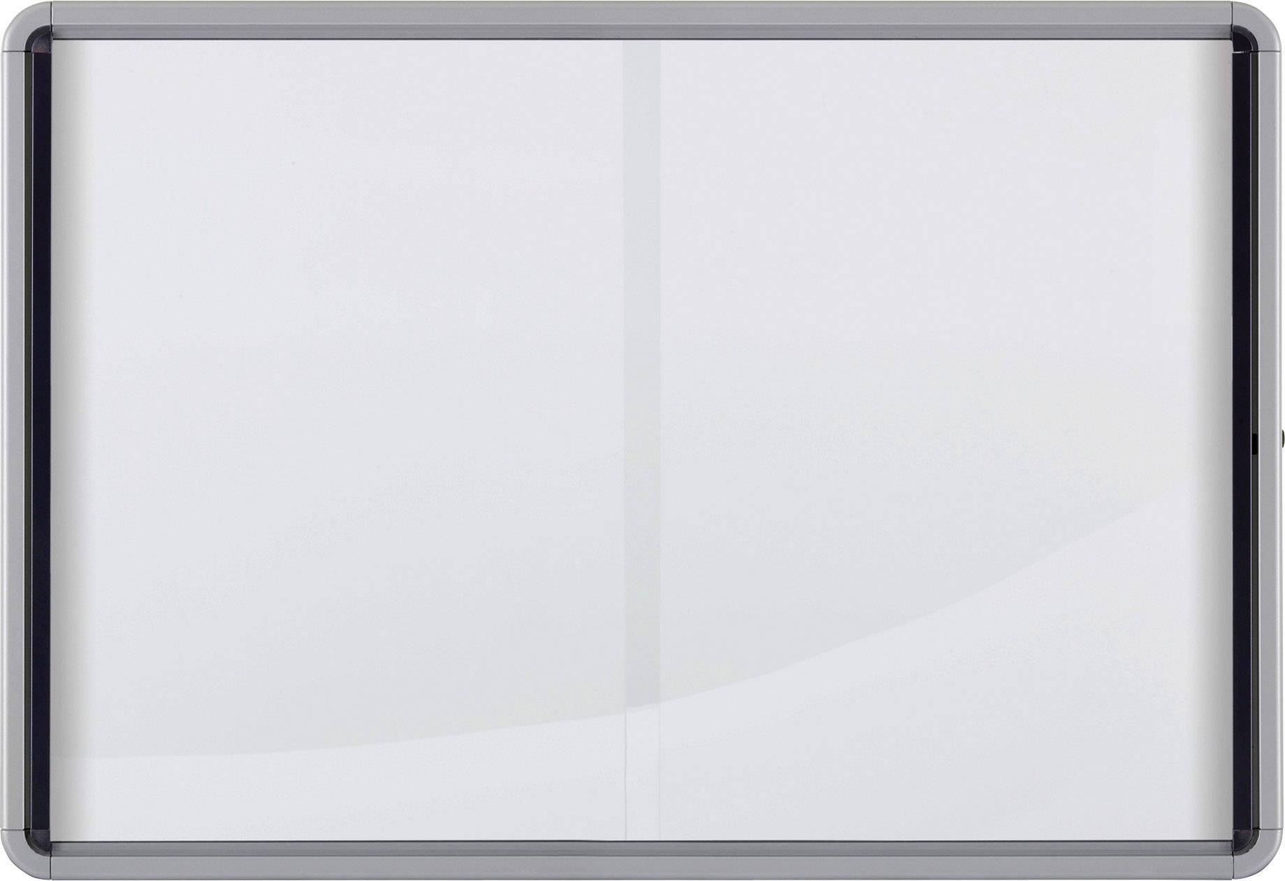 Nobo Bacheca per interni-fondo magnetico 8xA4 anta scorrevole-0