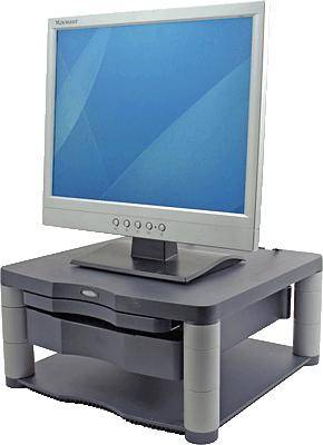 Rialzo per monitor Fellowes Premium Plus Range Altezza: 6.4 fino a 16.5 cm Grafite-0