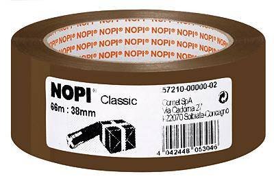 Nopi Classic 57210-00000-04 Nastro da imballo Marrone (L x L) 66 m x 38 mm 1 pz.