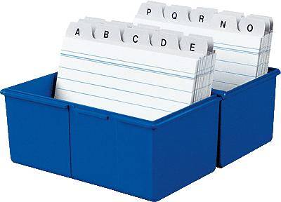 Scatola HAN A7 per 300 schede blu