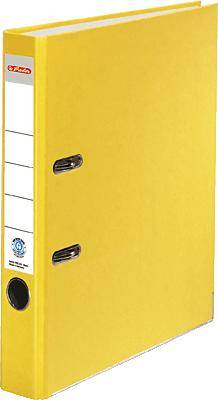 Cartella Herlitz dorso larghezza 5 cm DIN A4 cartoncino giallo