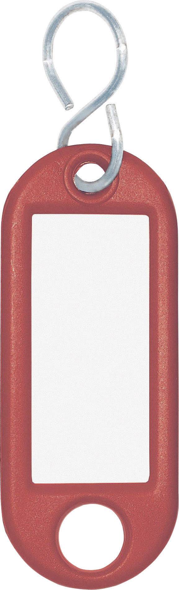 WEDO Schlüsselanhänger Kunststoff, wechselbare Etiketten, rot (262803402)-0