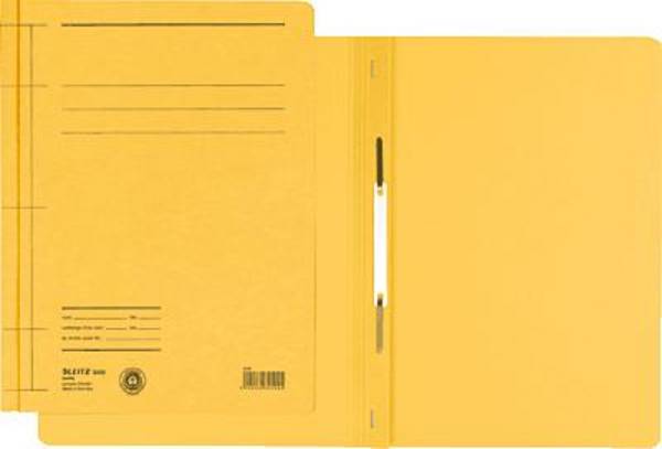 Leitz Cardboard binder, A4, yellow raccoglitore ad anelli Giallo