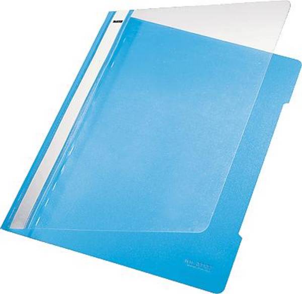 Leitz Standard Plastic File A4 PVC Light-blue cartellina con fermafoglio Blu