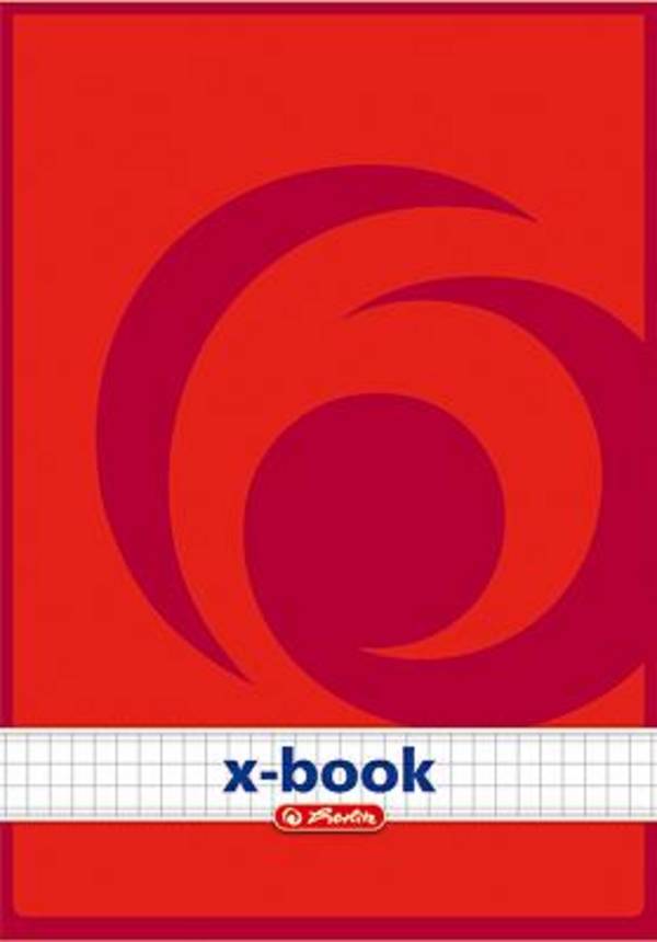 herlitz Briefblock X-Book, A5, ungelocht, 50 Blatt, kariert 70 g-qm, holzfrei, kopfgeleimt, mit Deckblatt, stabiler - 1