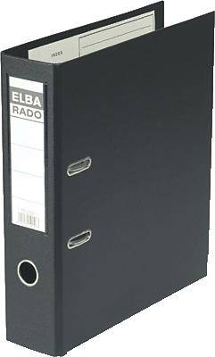 Elba Raccoglitore 100022631 DIN A4 Larghezza dorso: 80 mm Nero 2 archetti 100022631-0