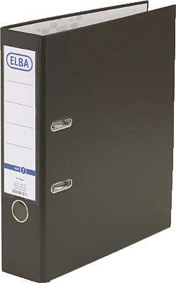 ELBA Ordner smart PP-Papier, Rückenbreite: 80 mm, braun DIN A4, Einband außen PP - innen Papier, Sichttasche mit (10456-0