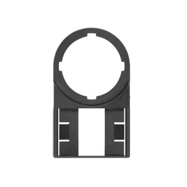 Weidmüller 1716630000 SM-H 27/18 SW Porta etichette Tipo di montaggio: colla Superficie stampabile: 18 x 27 mm Nero Numero di marcatori: 25 25 pz.