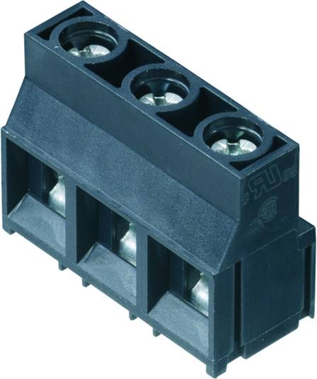 Weidmüller 1724700000 Morsetto a vite 4 mm² Numero Poli (num) 2 Nero 100 pz.