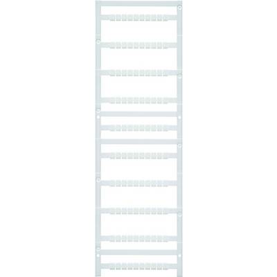 Scala in plastica bianca con otto pioli orizzontali, ciascuno con sporgenze quadrate, su uno sfondo bianco.