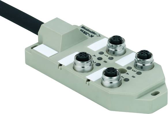 Weidmüller SAI-6-M 5P M12 ECO UT 1892091000 Scatola sensore attuatore passiva Distributore con presa M12 2 pz.