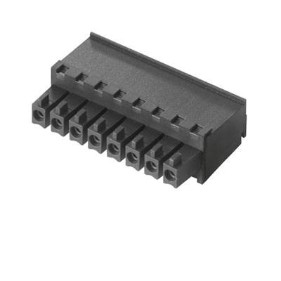 'Connettore nero a 10 pin. Serve per collegare i circuiti elettrici su un circuito stampato.'