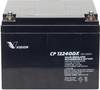 Vision Akkus CP12240DX CP12240DX Batteria al piombo 12 V 24 Ah Piombo-AGM (L x A x P) 166 x 125 x 175 mm Vite M5 Esente da manutenzione, Ciclica