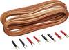 Sinuslive Kit cavi per altoparlanti HiFi per auto 2 x 0.75 mm² 10.00 m placcato oro, incl. spina