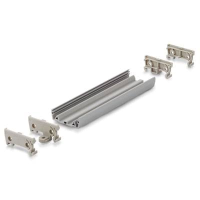 Weidmüller AP 45/LI Elemento terminale per contenitore guida DIN Grigio 20 pz.
