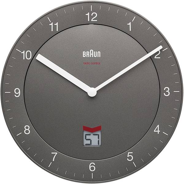 Orologi da parete - Braun 66040 Radiocontrollato Orologio da parete 201 mm x 201 mm x 32 mm Grigio - Orologi da parete - Braun 66040 Radiocontrollato Orologio da parete 201 mm x 201 mm x 32 mm Grigio -