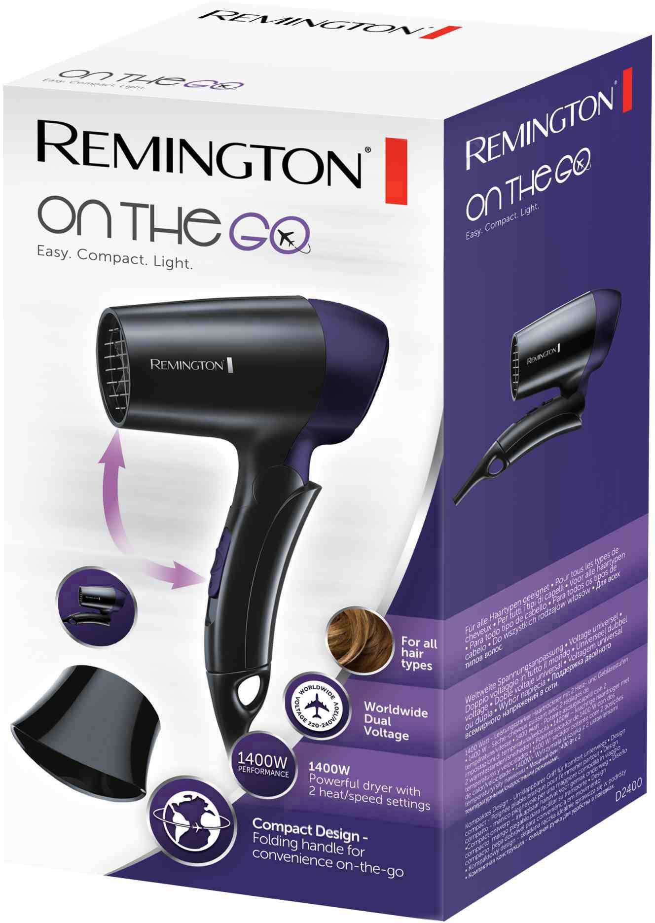 Remington 45342 560 700 Asciugacapelli Nero - Argento-2