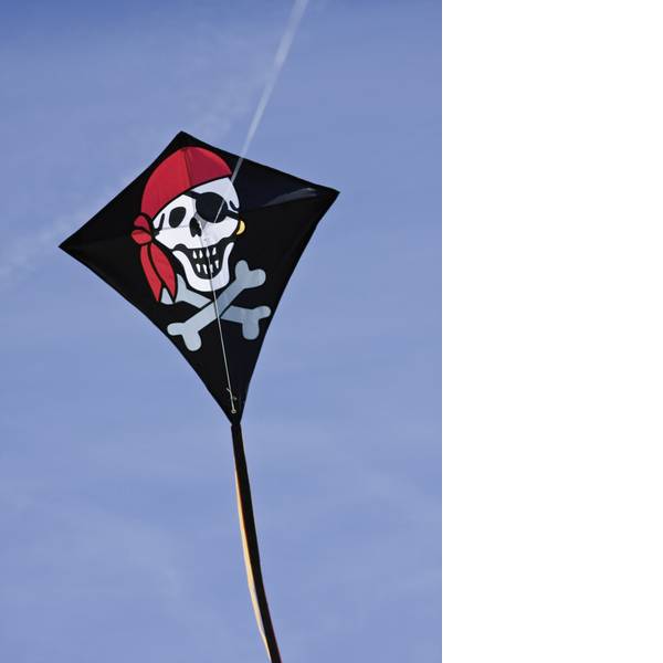 Aquiloni - Aquilone statico Monofilo HQ Eddy Jolly Roger Larghezza estensione 680 mm Intensità forza del vento 2 - 5 bft - Aquiloni - Aquilone statico Monofilo HQ Eddy Jolly Roger Larghezza estensione 680 mm Intensità forza del vento 2 - 5 bft -