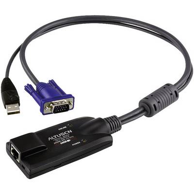 Un cavo switch KVM con connettore USB e VGA. Collega computer a uno switch KVM per controllare tastiera, schermo e mouse.