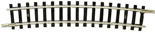 22225 N Fleischmann (senza massicciata) Binario curvo  15 ° 329 mm 12 pz.