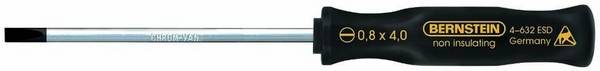 BERNSTEIN Tools for Electronics Bernstein Werkzeugfabrik Officina e meccanica Cacciavite a taglio Larghezza della lama: 4 mm Lunghezza della lama: 100 mm