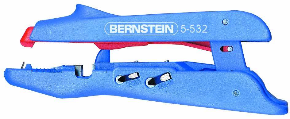 Utensile di sguainatura Adatto per Cavi rotondi 0.5 fino a 6 mm² BERNSTEIN Tools for Electronics Bernstein Werkzeugfabrik 5-532