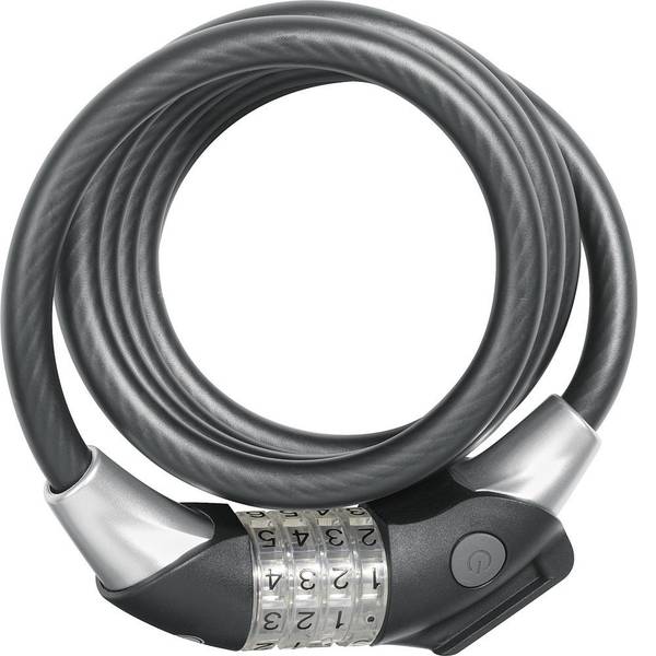 Lucchetti da bicicletta - ABUS 1450/185 KF Lucchetto a cavo Nero Lucchetto a codice - Lucchetti da bicicletta - ABUS 1450/185 KF Lucchetto a cavo Nero Lucchetto a codice -