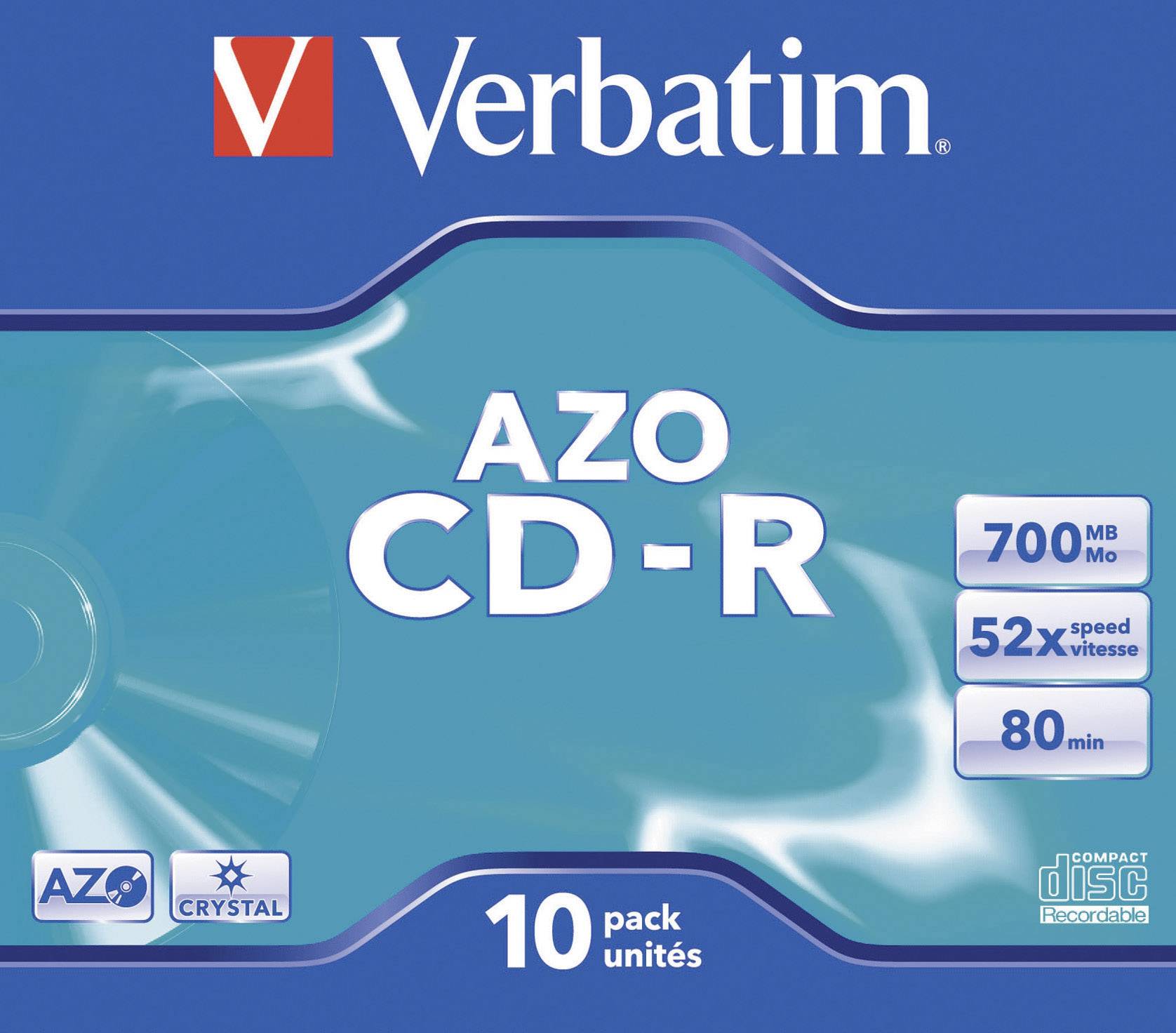 Verbatim 43327 CD-R 80 vergine 700 MB 10 pz. Jewel case-2