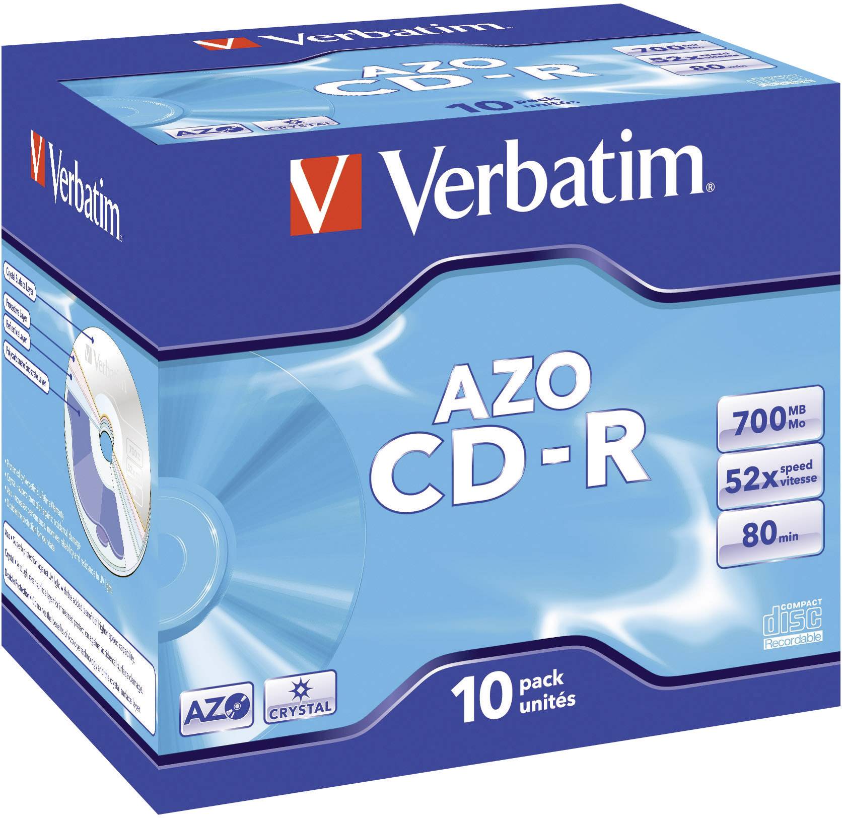 Verbatim 43327 CD-R 80 vergine 700 MB 10 pz. Jewel case-3