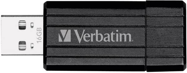 Verbatim Pin Stripe Chiavetta USB 16 GB Nero 49063 USB 2.0