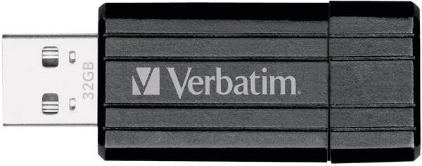 Verbatim Pin Stripe Chiavetta USB  32 GB Nero 49064 USB 2.0