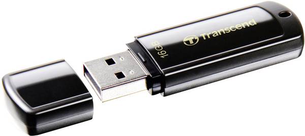 Transcend JetFlash® 350 Chiavetta USB 16 GB Nero TS16GJF350 USB 2.0
