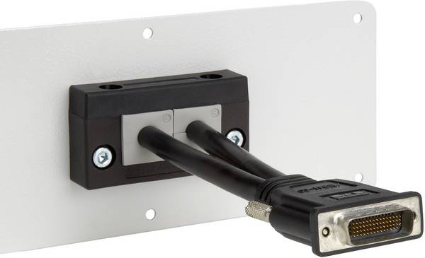 Icotek KEL-E2 Profilo per introduzione cavi Ø (max.) 17 mm Poliammide Nero 1 pz.