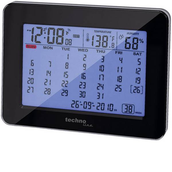 Orologi da parete - Techno Line WT 2500 Radiocontrollato Orologio da parete 190 mm x 120 mm x 57 mm Nero - Orologi da parete - Techno Line WT 2500 Radiocontrollato Orologio da parete 190 mm x 120 mm x 57 mm Nero -