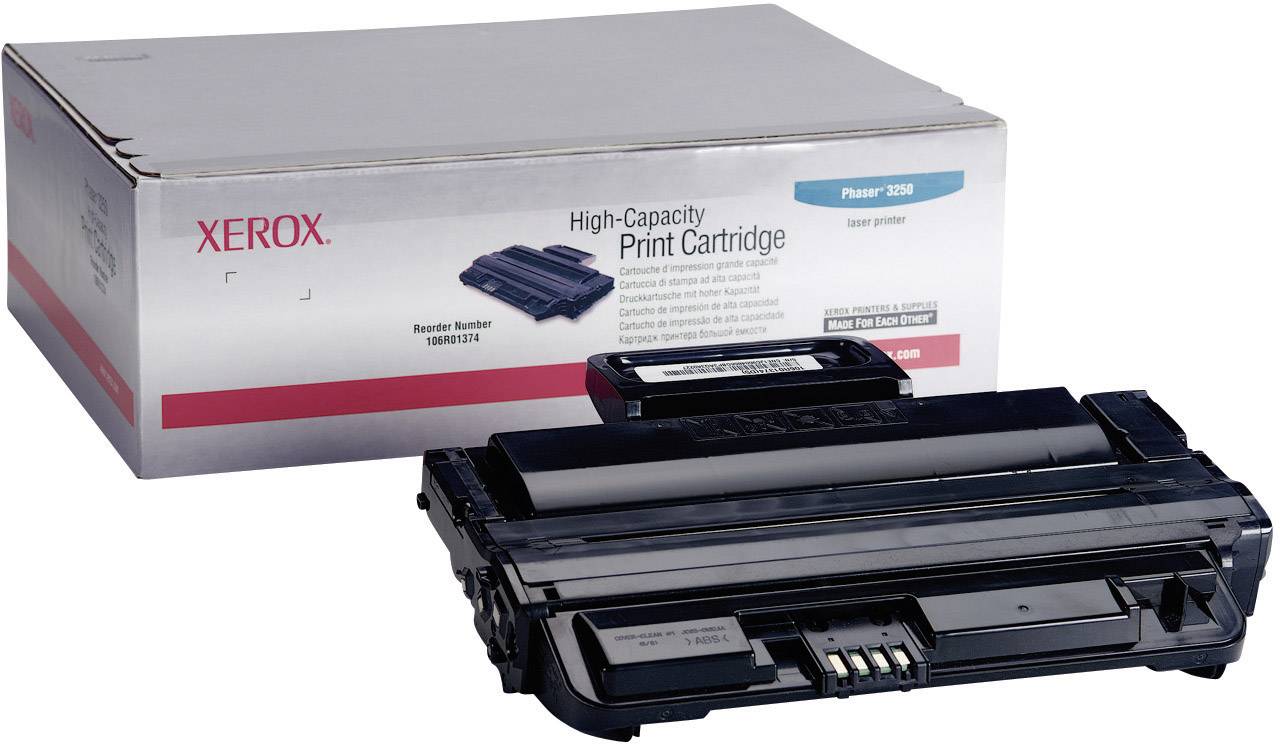 Cartuccia toner Xerox e confezione; per l'uso con stampante Phaser 3250, alta capacità, numero ricambio 106R01374.