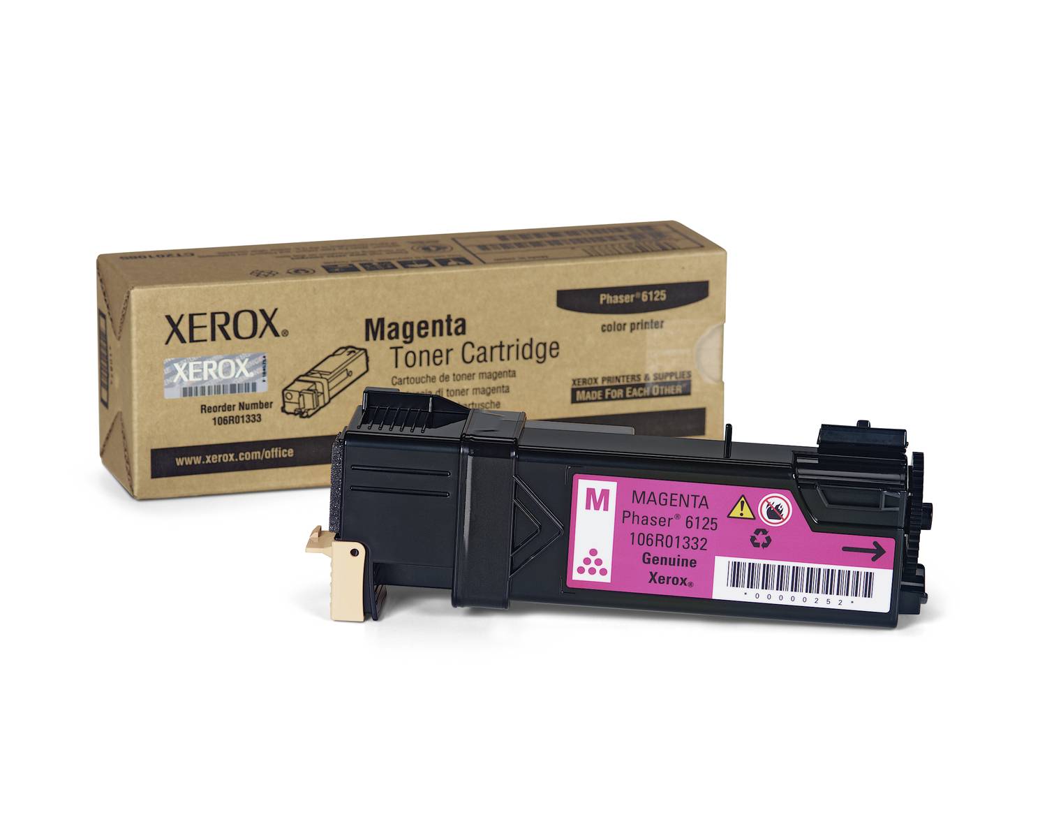 Xerox 106R01332 - CT201084 - Toner magenta - für Phaser 6125/N, 6125V/N-1