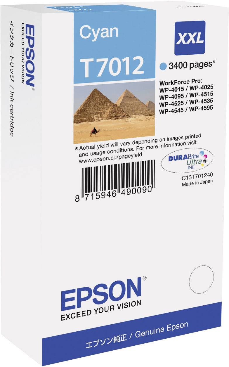 Epson Cartuccia T7012 Originale Ciano C13T70124010