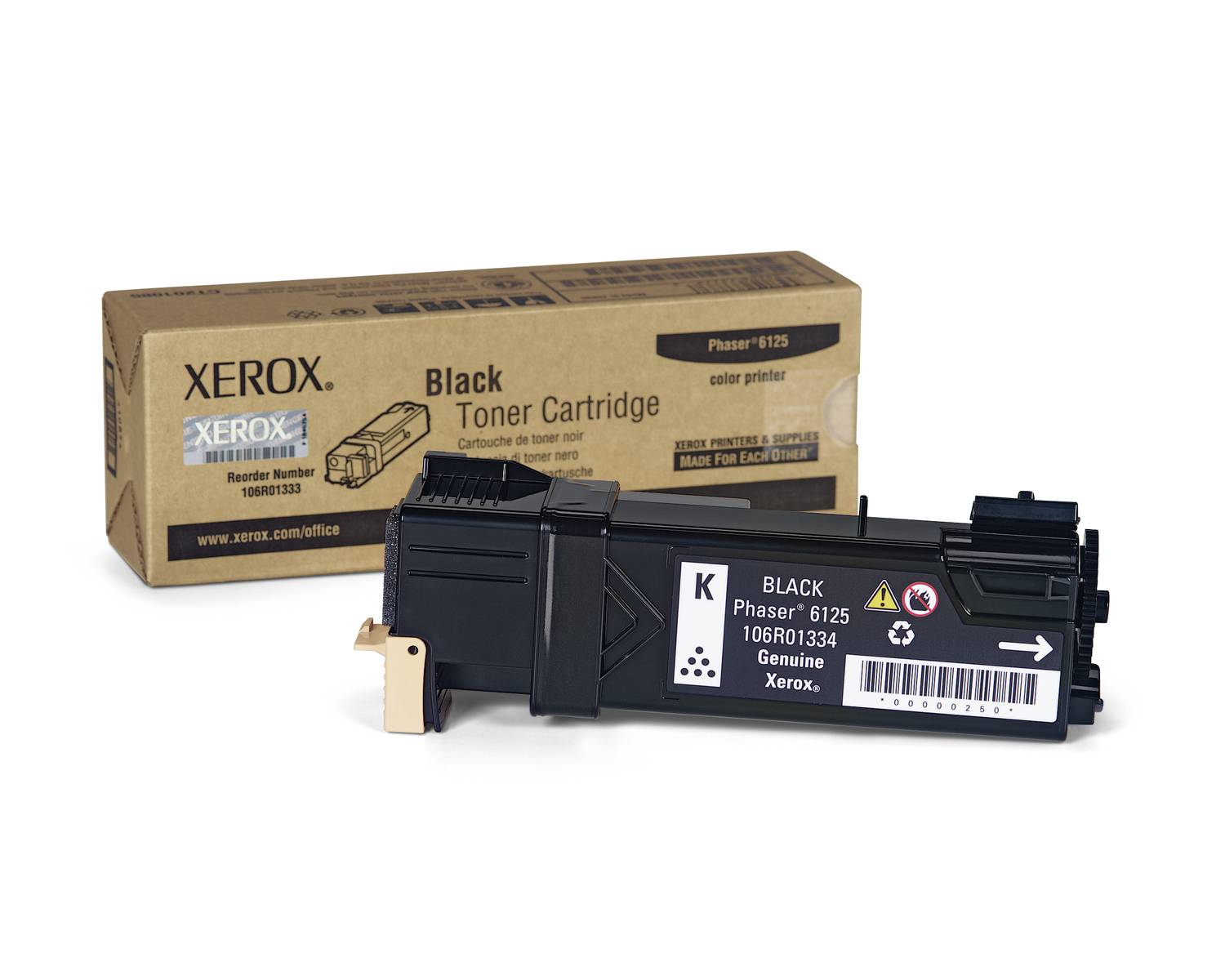 TONER BLACK XEROX PHASER 6125-1