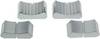 ALPS 76655 76655 Manopola per potenziometro a slitta Velour cromato (liscia) (L x L) 12 mm x 26 mm 1 pz.