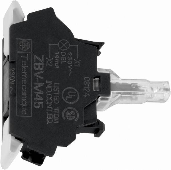 Schneider Electric ZBVB15 Elemento LED con portalampada   Bianco  24 V/DC, 24 V/AC 1 pz. Pezzo