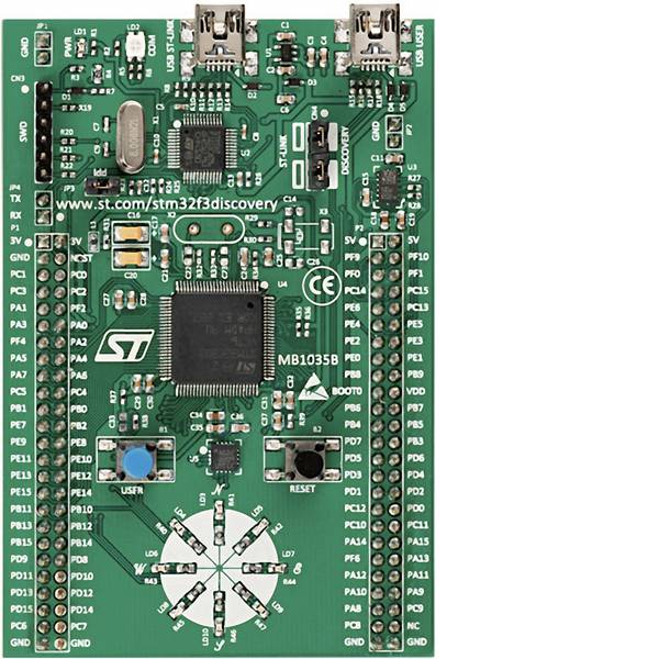 Kit e schede microcontroller MCU - STMicroelectronics Scheda di sviluppo STM32F3DISCOVERY STM32 F3 Series - Kit e schede microcontroller MCU - STMicroelectronics Scheda di sviluppo STM32F3DISCOVERY STM32 F3 Series -